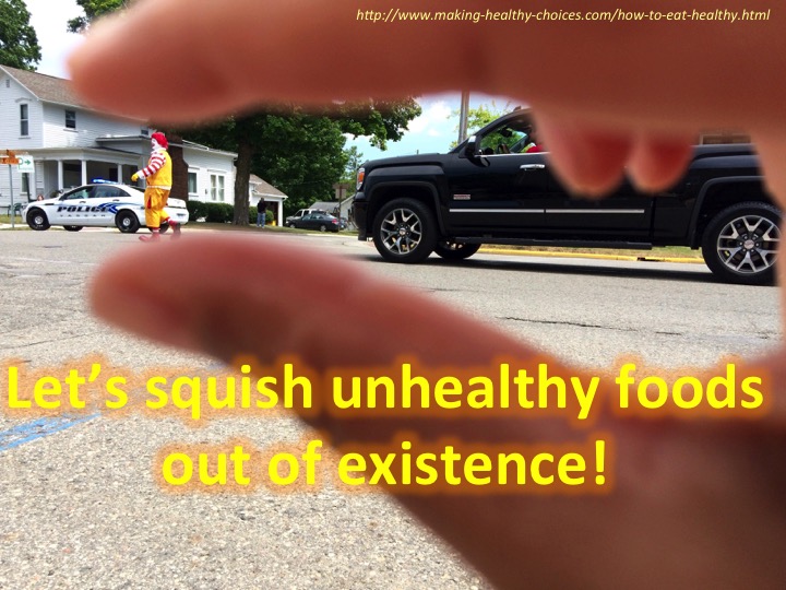Squish unhealthy foods mcdonalds