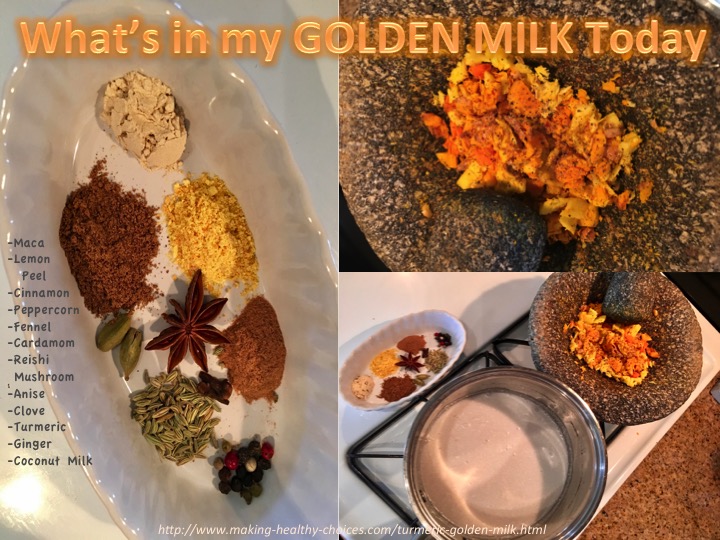 Golden Milk Chai Latte Ingredients