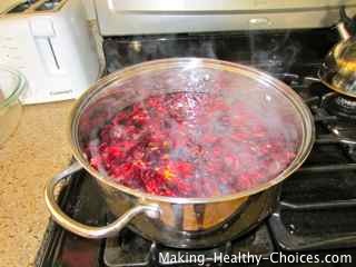 Hibiscus Tea simmering