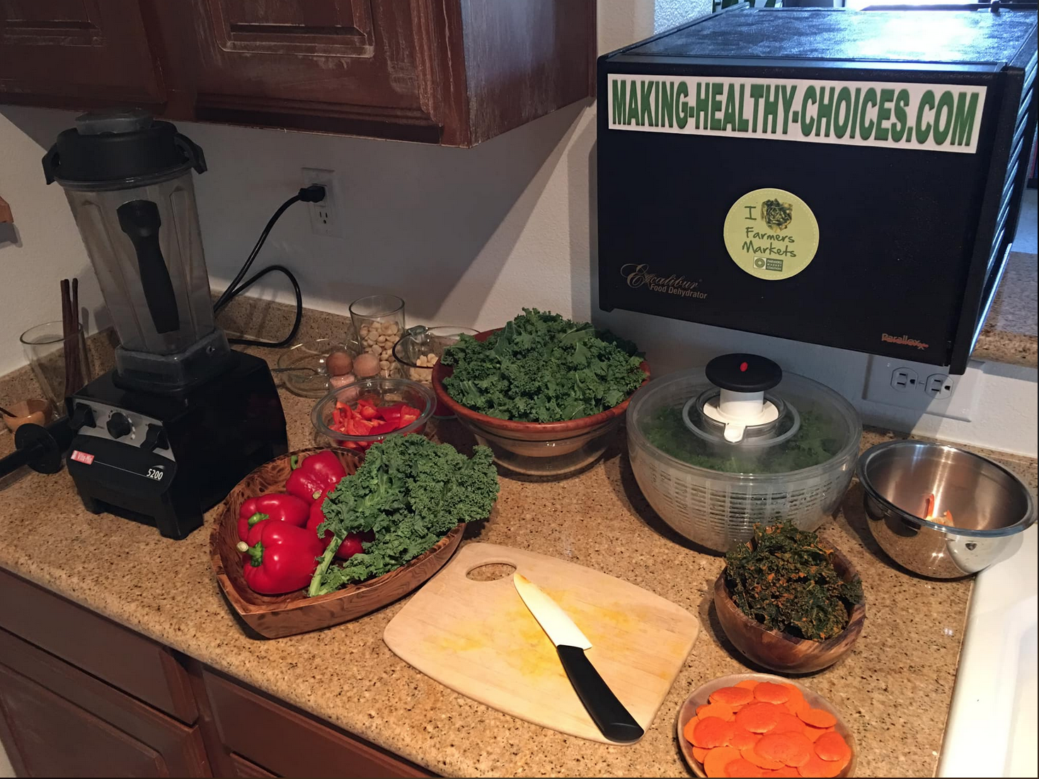 Kale Chips - setup