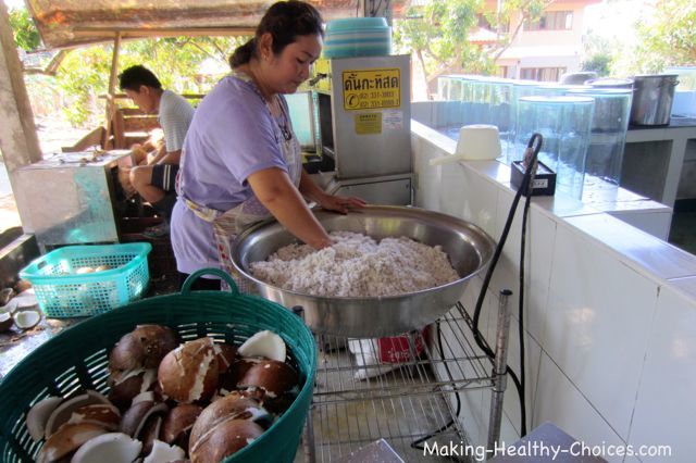 Making Cold Pressed Coconut Oil