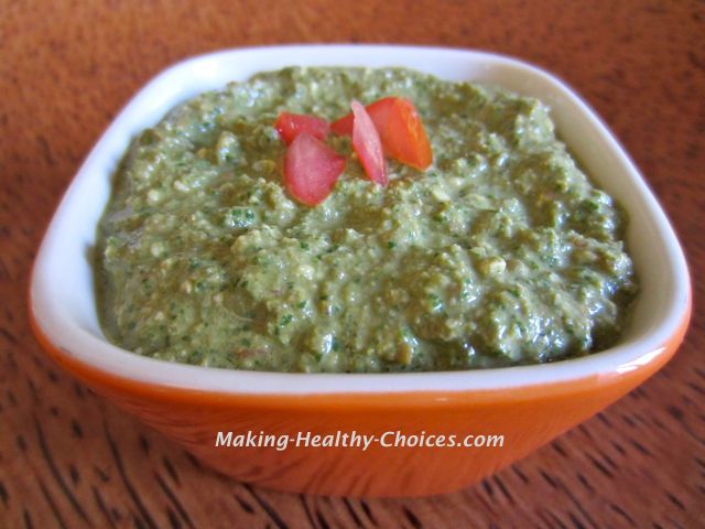 This pesto recipe is raw and vegan.  Not only is it delicious and easy to make but it is full of health giving nutrients.