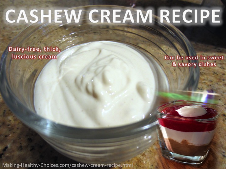 Cashew Cream Recipe