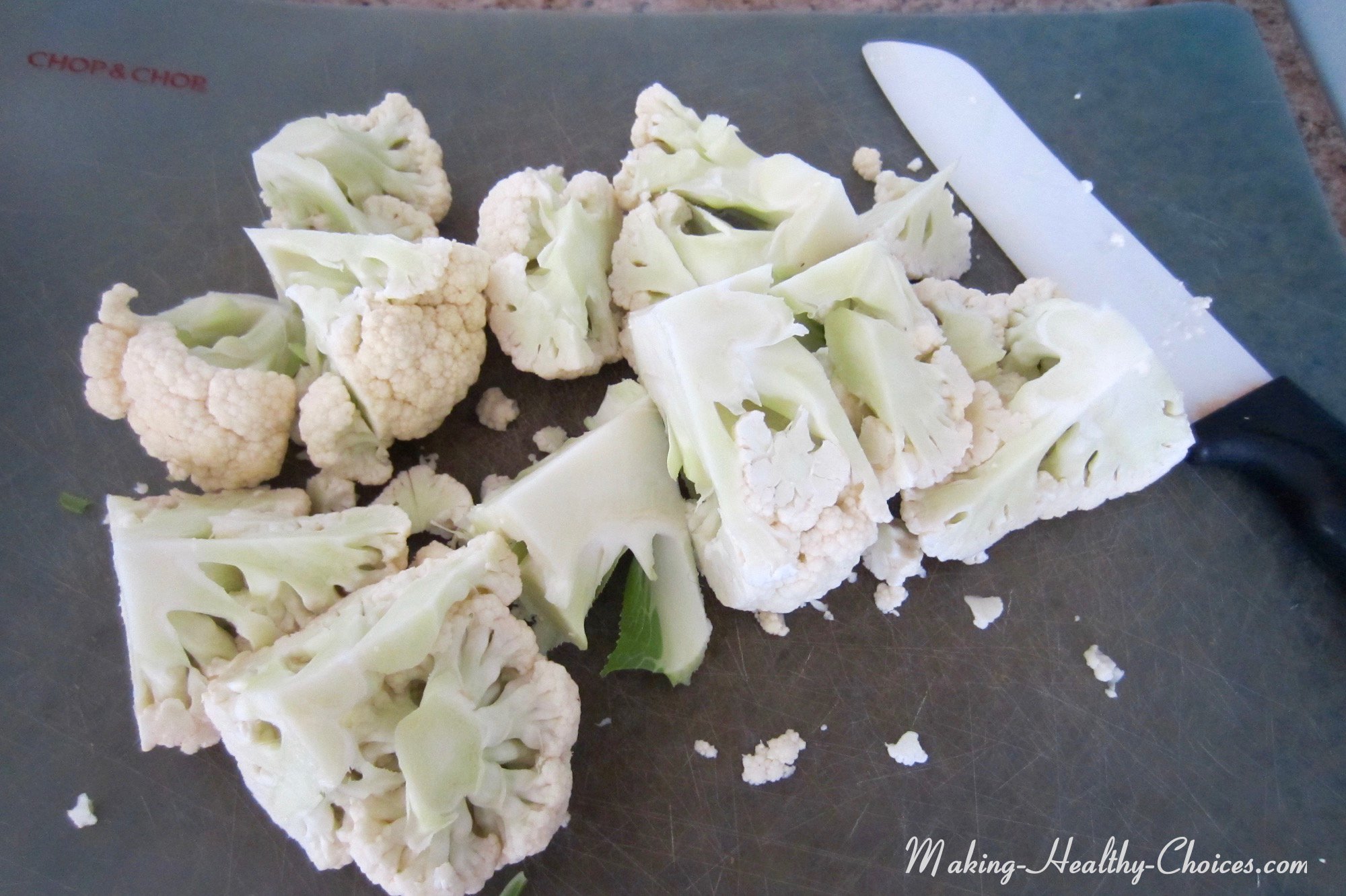 Cauliflower Wraps - Processing Cauliflower